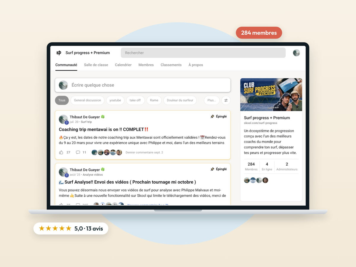 Le fil de la communauté du Club Surf Progress+ Premium