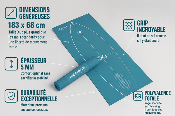Tapis de training Surf