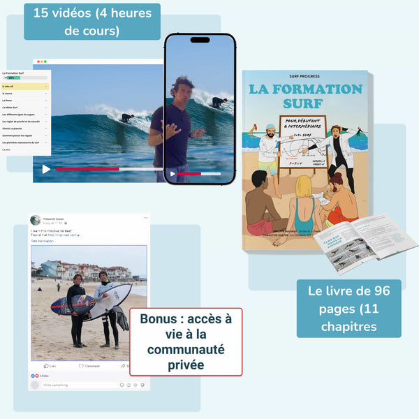 Présentation de la formation surf avec livre