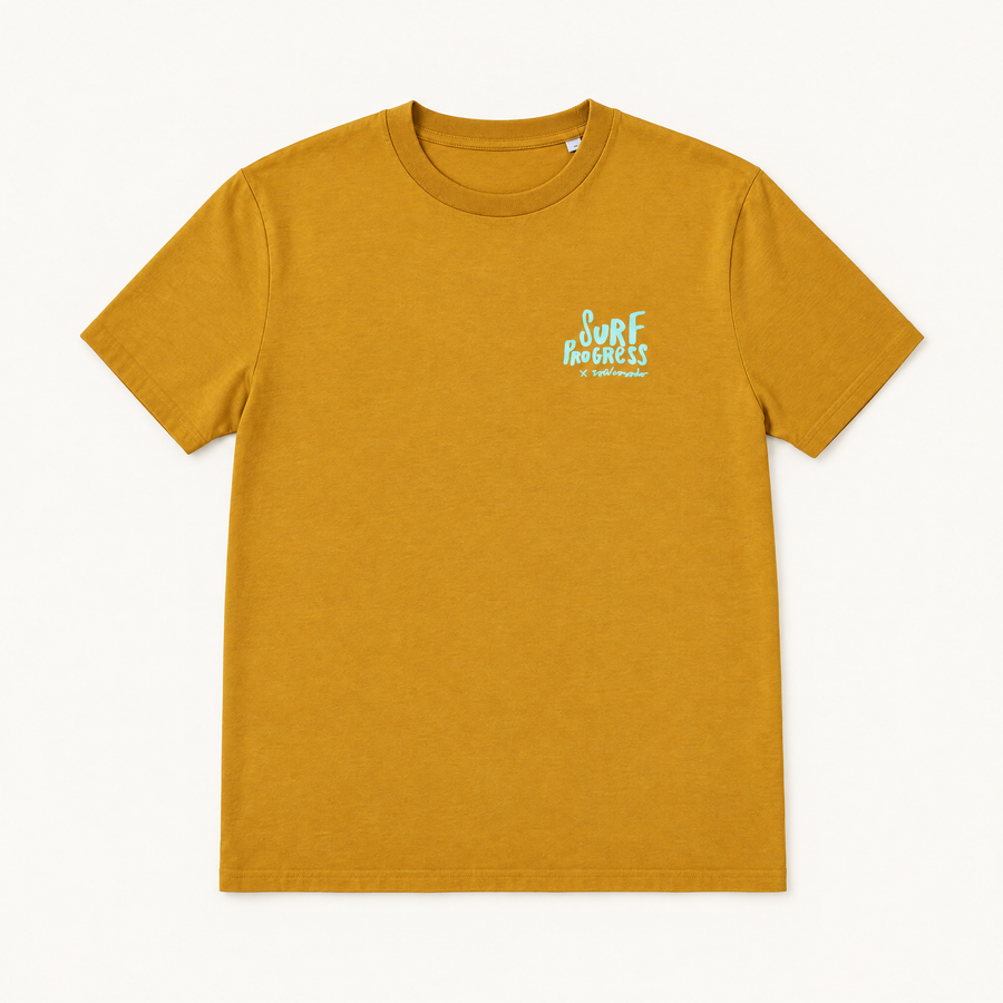 T-shirt Surf Progress Ochre, vu de face